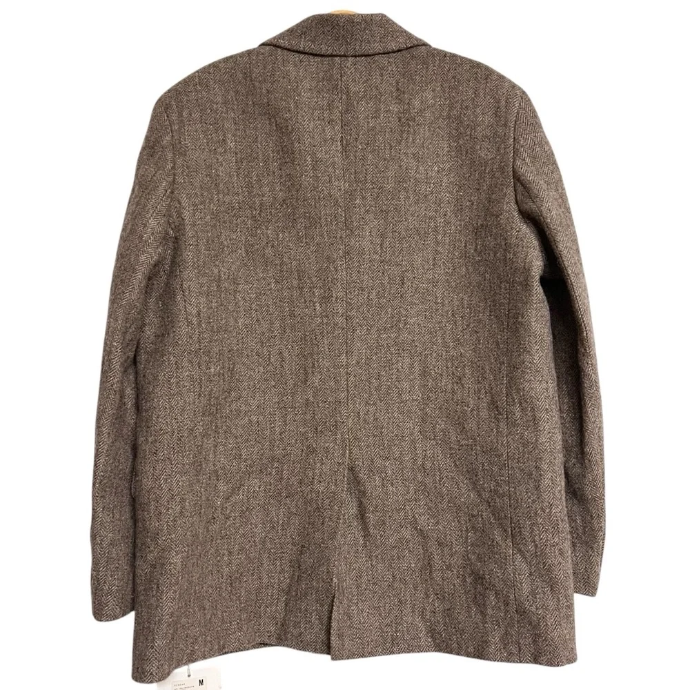 NWT Mens‎ Rewear Wool Linen Blend Herringbone Suit Jacket